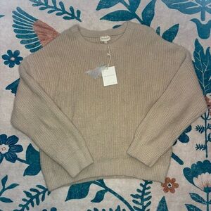 NWT Thread & Supply Beige Sweater